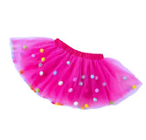 Pom Pom Tulle Skirt - {hot pink}