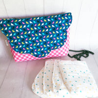 Crossbody Clutch - {Navy Birds}