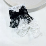 Lace Bow Hair Clips